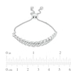 Thumbnail Image 2 of Diamond Accent Slant Bolo Bracelet in Sterling Silver – 9.5"