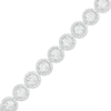 Thumbnail Image 1 of 1/10 CT. T.W. Diamond Frame Line Bracelet in Sterling Silver – 7.25"