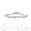 Thumbnail Image 2 of 1/4 CT. T.W. Diamond Alternating Curve Bracelet in Sterling Silver – 9.5"