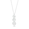 Thumbnail Image 1 of 1/4 CT. T.W. Diamond Twist Pendant in Sterling Silver