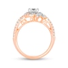 Thumbnail Image 2 of 1-1/8 CT. T.W. Marquise and Round Diamond Bypass Twist Shank Engagement Ring in 14K Rose Gold