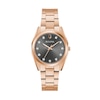 Ladies' Bulova Surveyor Diamond Accent Rose-Tone Watch with Grey Dial (Model: 97P156)