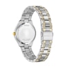 Thumbnail Image 3 of Ladies' Citizen Eco-Drive® Silhouette Crystal Accent Two-Tone Watch with Blue Dial (Model: FE1234-50L)