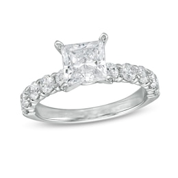 2-1/2 CT. T.W. Princess-Cut Diamond Engagement Ring in 14K White Gold (I/I2)