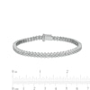 Thumbnail Image 4 of 5 CT. T.W. Diamond Cobblestone Bracelet in 10K White Gold
