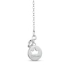 Thumbnail Image 2 of Enchanted Disney Aurora Pink Tourmaline and 1/15 CT. T.W. Diamond Owl Pendant in Sterling Silver and 10K Rose Gold