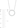 Thumbnail Image 1 of 1/4 CT. T.W. Diamond Open Circle Necklace in 10K White Gold