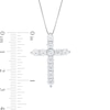 Thumbnail Image 2 of 2 CT. T.W. Diamond Cross Pendant in 10K White Gold