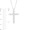 Thumbnail Image 1 of 2 CT. T.W. Diamond Cross Pendant in 10K White Gold