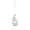 Thumbnail Image 2 of Enchanted Disney Jasmine Blue Topaz and 1/20 CT. T.W. Diamond Elephant Pendant in Sterling Silver with 10K Rose Gold