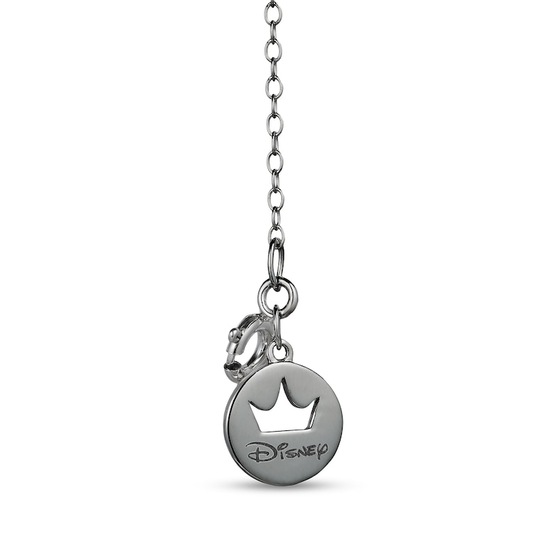 Main Image 2 of Enchanted Disney Villains Maleficent Quartz and 1/6 CT. T.W. Black Diamond Pendant in Sterling Silver - 19"