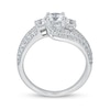 Thumbnail Image 2 of 1-1/2 CT. T.W. Diamond Three Stone Bypass Engagement Ring in 14K White Gold