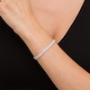 Thumbnail Image 2 of 6 CT. T.W. Diamond Multi-Row Line Bracelet in 10K White Gold