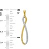 Thumbnail Image 3 of 1/6 CT. T.W. Diamond Elongated Infinity Drop Earrings in 10K Gold