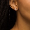 Thumbnail Image 2 of 1 CT. T.W. Certified Lab-Grown Diamond Solitaire Stud Earrings in 14K White Gold (F/SI2)