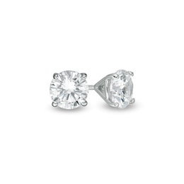 1-1/2 CT. T.W. Certified Lab-Created Diamond Solitaire Stud Earrings in 14K White Gold (F/SI2)