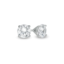 1-1/2 CT. T.W. Certified Lab-Grown Diamond Solitaire Stud Earrings in 14K White Gold (F/SI2)