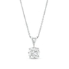 Thumbnail Image 1 of 1 CT. Certified Lab-Grown Diamond Solitaire Pendant in 14K White Gold (F/SI2)