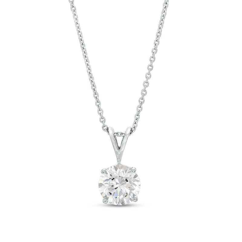 1.82 ctw Cushion Ceylon Sapphire and Diamond Pendant in 14K White Gold with 16 inch 14K White Gold Chain