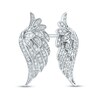 1/4 CT. T.W. Diamond Wing Stud Earrings in 14K White Gold
