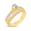Thumbnail Image 2 of 5/8 CT. T.W. Diamond Bridal Set in 14K Gold