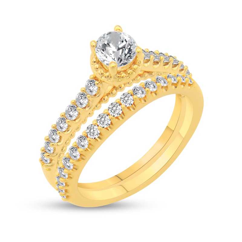 Main Image 2 of 5/8 CT. T.W. Diamond Bridal Set in 14K Gold