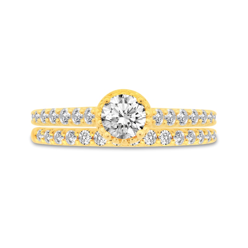 Main Image 3 of 5/8 CT. T.W. Diamond Bridal Set in 14K Gold