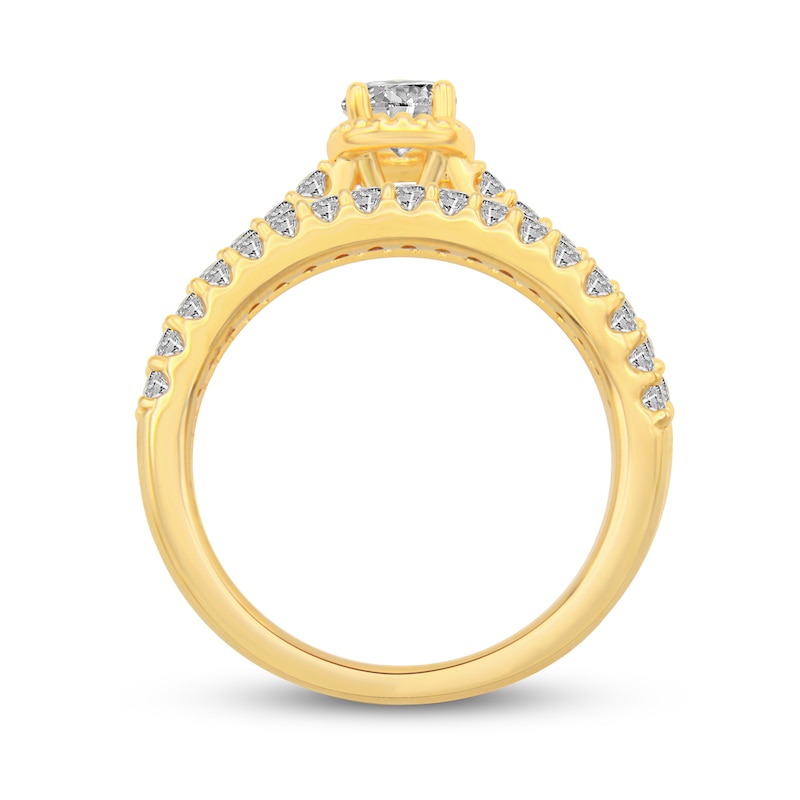 Main Image 4 of 5/8 CT. T.W. Diamond Bridal Set in 14K Gold