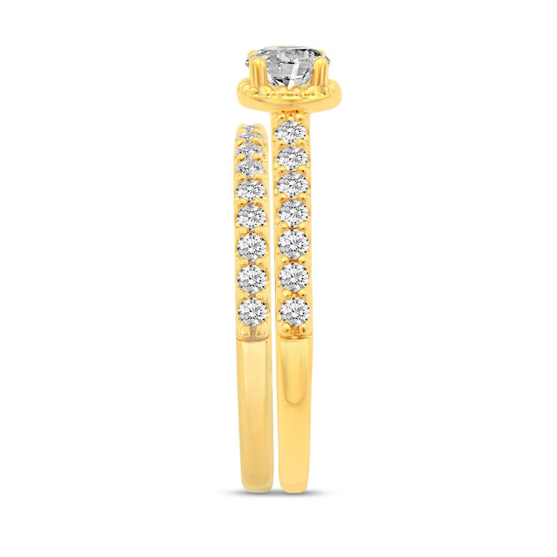 Main Image 5 of 5/8 CT. T.W. Diamond Bridal Set in 14K Gold