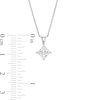 Thumbnail Image 3 of 1 CT. Certified Princess-Cut Lab-Grown Diamond Solitaire Pendant in 14K White Gold (F/SI2)