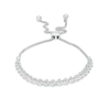 Thumbnail Image 1 of 1/6 CT. T.W. Diamond Line Bolo Bracelet in Sterling Silver – 9.5"