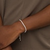 Thumbnail Image 2 of 1/6 CT. T.W. Diamond Line Bolo Bracelet in Sterling Silver – 9.5"
