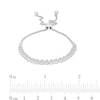 Thumbnail Image 3 of 1/6 CT. T.W. Diamond Line Bolo Bracelet in Sterling Silver – 9.5"