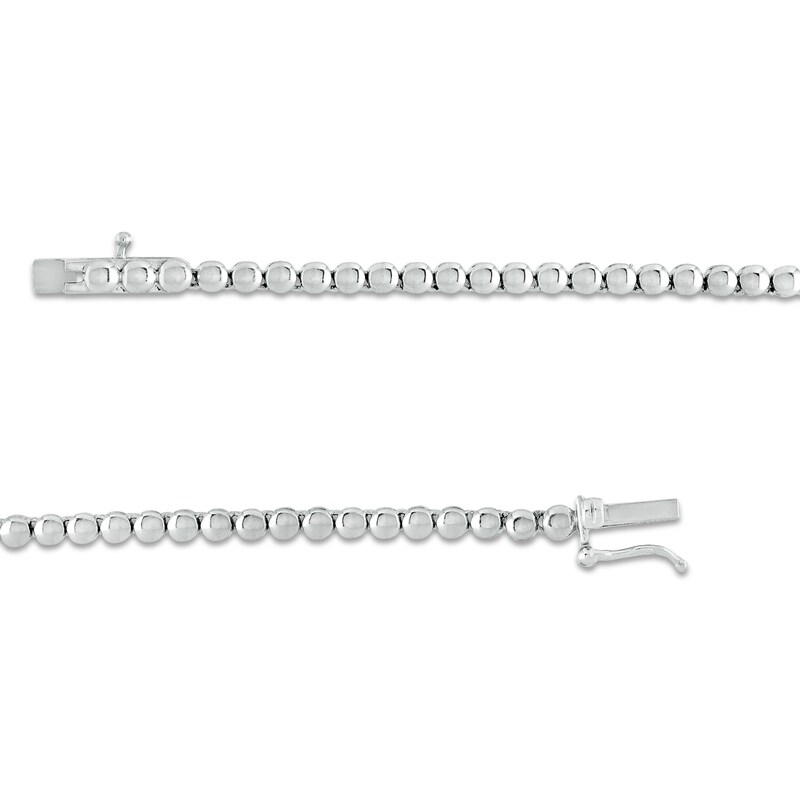 Main Image 2 of 3 CT. T.W. Diamond Chevron Necklace in 10K White Gold – 17"