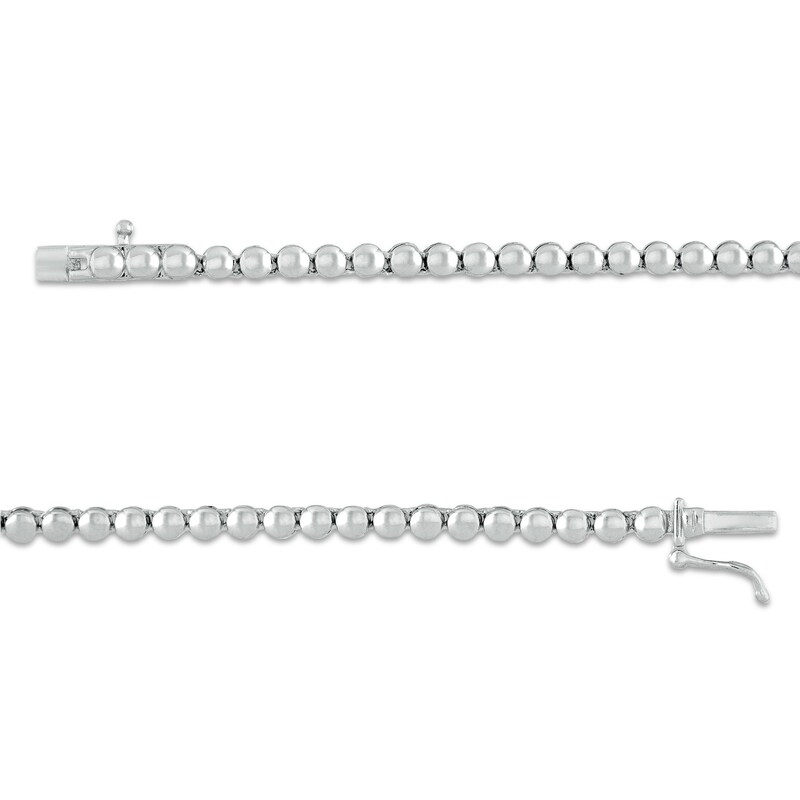 3 CT. T.W. Diamond Graduated Necklace in 10K White Gold – 17"