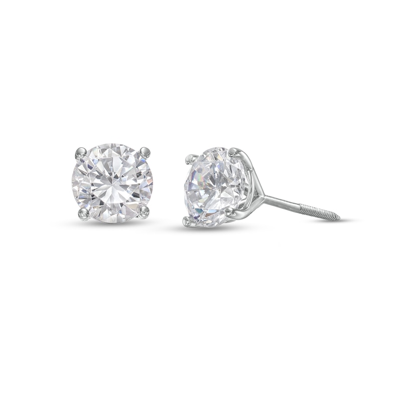Main Image 1 of 2 CT. T.W. Certified Lab-Grown Diamond Solitaire Stud Earrings in 14K White Gold (F/SI2)