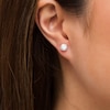 Thumbnail Image 2 of 2 CT. T.W. Certified Lab-Grown Diamond Solitaire Stud Earrings in 14K White Gold (F/SI2)