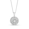 Thumbnail Image 1 of 1-1/2 CT. T.W. Lab-Grown Diamond Frame Pendant in 14K White Gold (F/SI2)