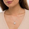 Thumbnail Image 2 of 1-1/2 CT. T.W. Lab-Grown Diamond Frame Pendant in 14K White Gold (F/SI2)