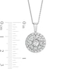 Thumbnail Image 3 of 1-1/2 CT. T.W. Lab-Grown Diamond Frame Pendant in 14K White Gold (F/SI2)
