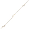 Thumbnail Image 1 of Child's 3.5mm Freshwater Cultured Pearl Trio Station Bracelet in 14K Gold – 6"