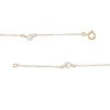 Thumbnail Image 3 of Child's 3.5mm Freshwater Cultured Pearl Trio Station Bracelet in 14K Gold – 6"