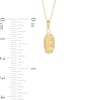 Thumbnail Image 2 of Child's Textured Virgin Mary Oval Medallion Pendant in 14K Gold - 13"