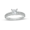 Thumbnail Image 1 of Vera Wang Love Collection 1-1/2 CT. T.W. Certified Lab-Grown Diamond Double Row Shank Engagement Ring in 14K White Gold