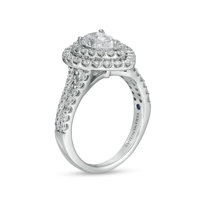 TRUE Lab-Created Diamonds by Vera Wang Love 2 CT. T.W. Double Frame Engagement Ring in 14K White Gold (F/VS2)