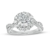 Thumbnail Image 0 of TRUE Lab-Created Diamonds by Vera Wang Love 3 CT. T.W. Twist Shank Engagement Ring in 14K White Gold (F/VS2)