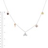 Thumbnail Image 3 of Enchanted Disney Majestic Princess Garnet and 1/8 CT. T.W. Diamond Necklace in Sterling Silver and 10K Two-Tone Gold