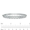 Thumbnail Image 3 of 1-3/4 CT. T.W. Baguette Diamond Ornate Frame Bangle in 10K White Gold