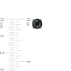 Thumbnail Image 2 of 1-1/2 CT. T.W. Black Enhanced Diamond Solitaire Stud Earrings in 10K White Gold