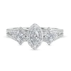 Thumbnail Image 3 of 1 CT. T.W. Marquise Diamond Past Present Future® Frame Split Shank Engagement Ring in 14K White Gold